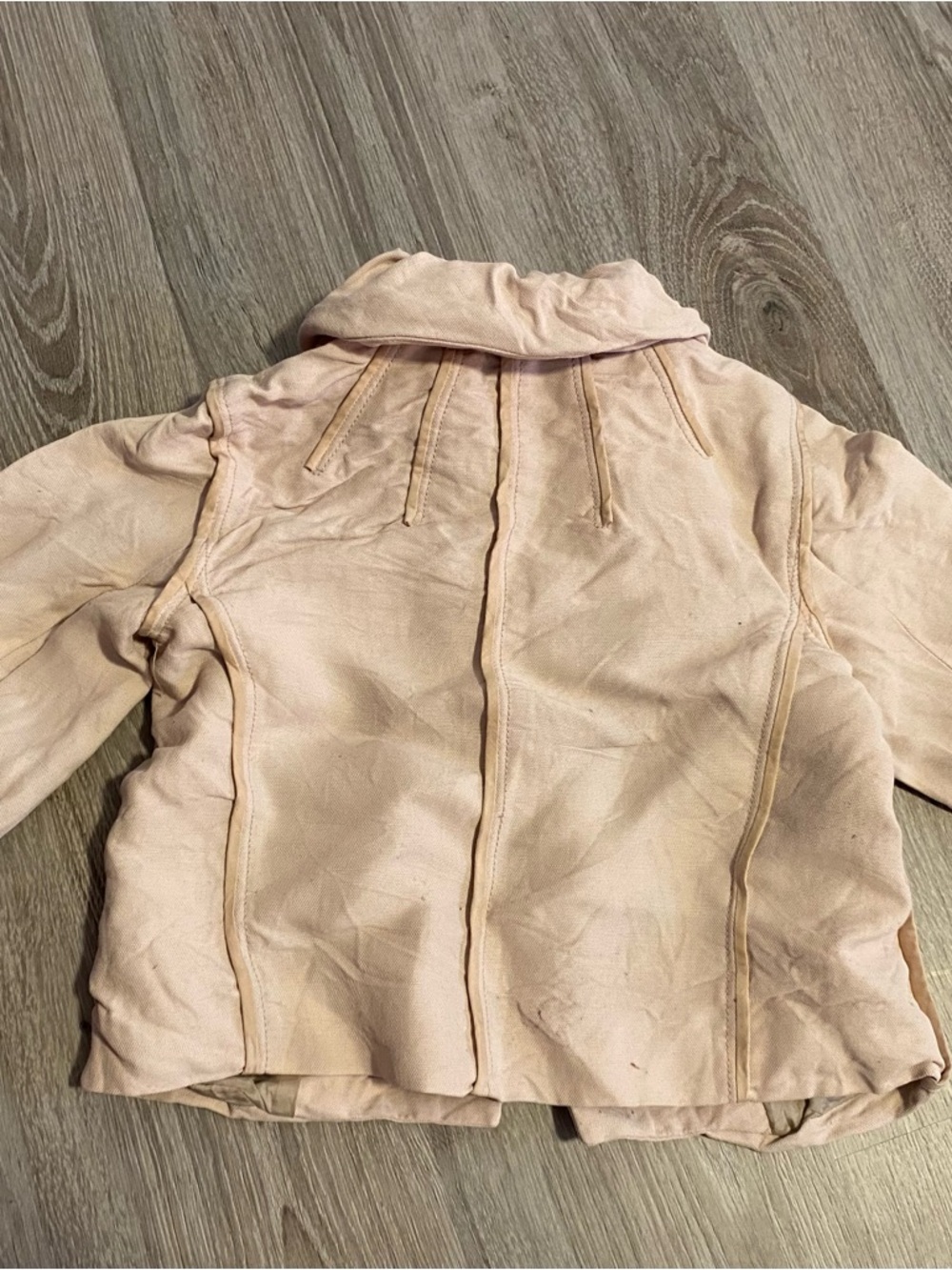 Vintage Zara Baby Doll Light Blush Pink Women's Jacket